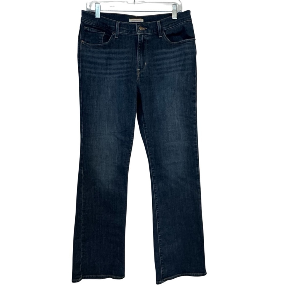 Levis Classic Bootcut jeans size 10 inseam 31” dark wash wiskers boot cut